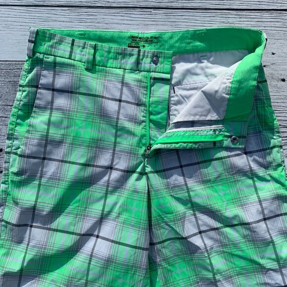 Nike Golf Tour Perfomance Dri-Fit Plaid Shorts - Picture 2 of 8